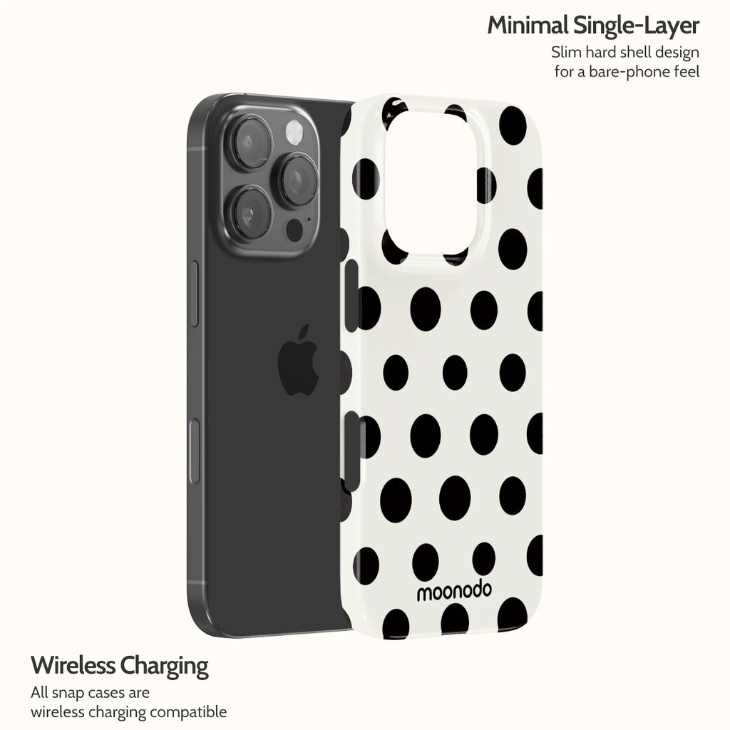 Ebony Polka - iPhone 16 Pro Case