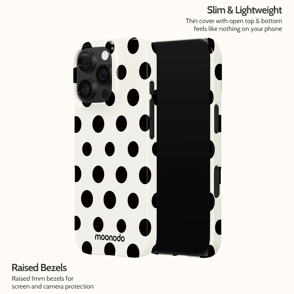Ebony Polka - iPhone 16 Pro Case