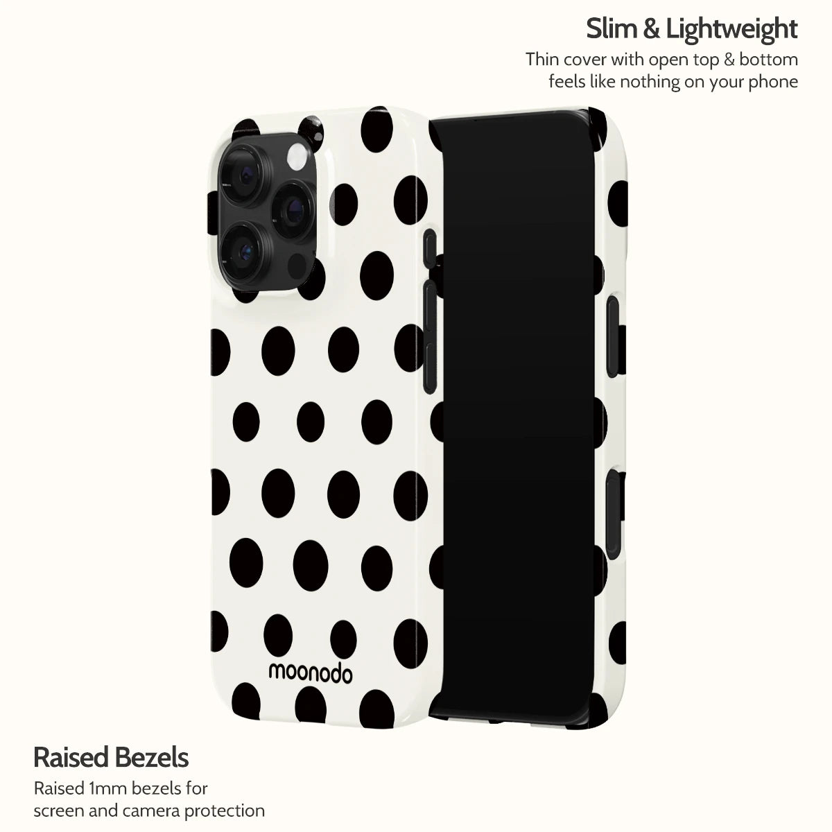 Ebony Polka - iPhone 16 Pro Case
