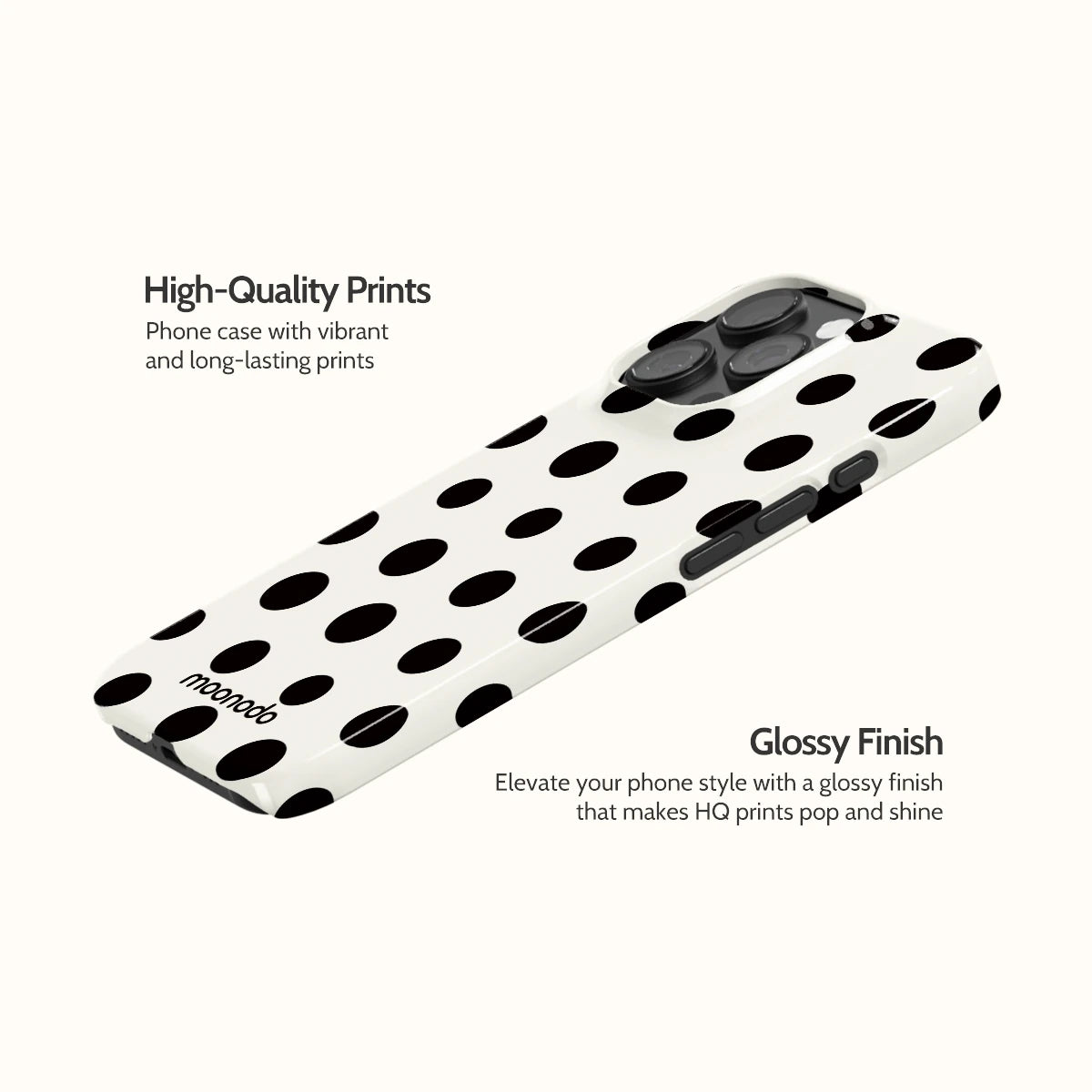 Ebony Polka - iPhone 16 Pro Case