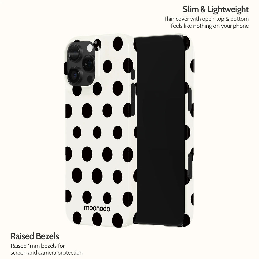 Ebony Polka - iPhone 16 Pro Max Case