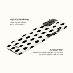 Ebony Polka - iPhone 16 Pro Max Case