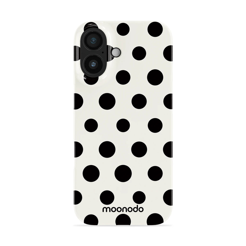Ebony Polka - iPhone 17 Case