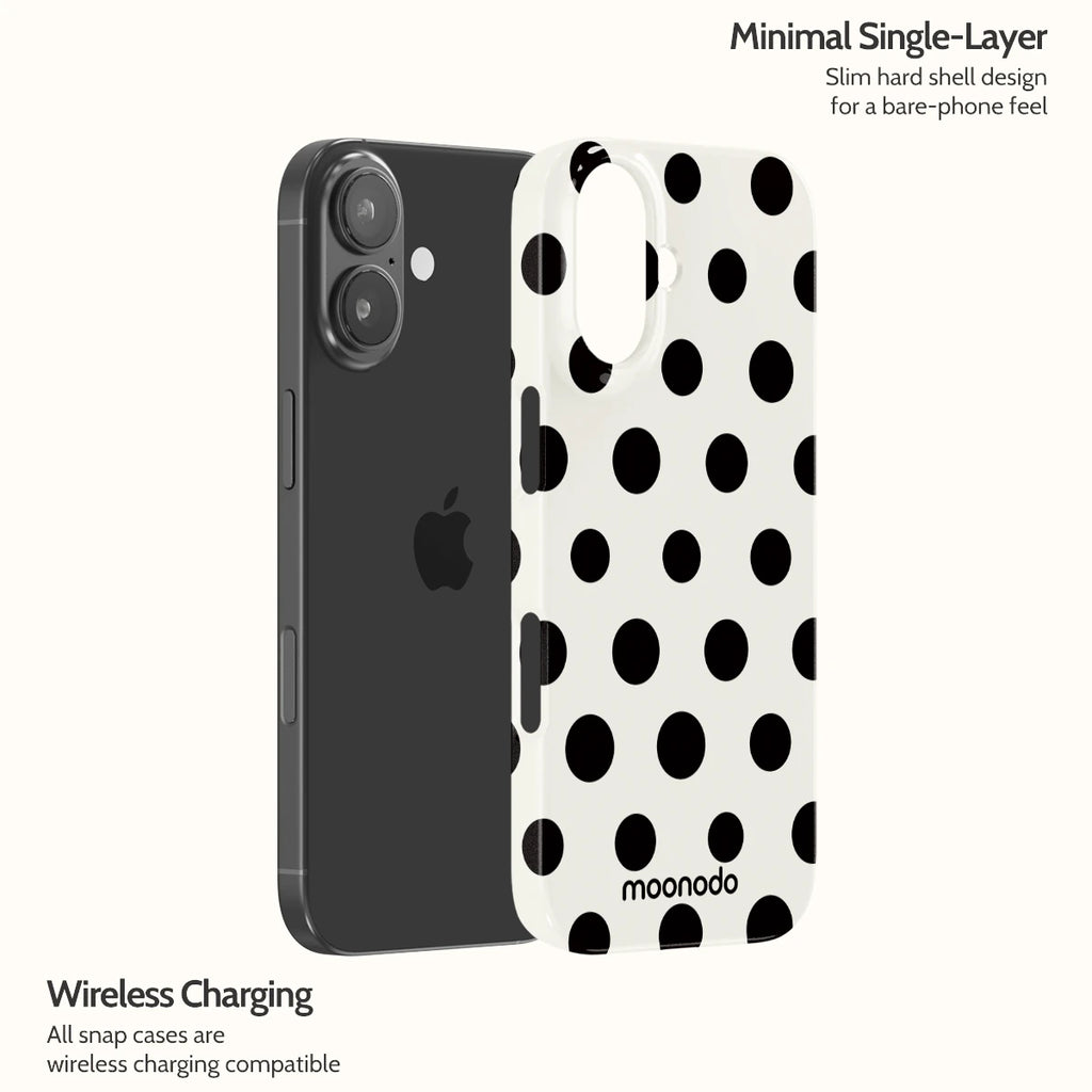 Ebony Polka - iPhone 17 Case