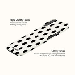 Ebony Polka - iPhone 17 Case