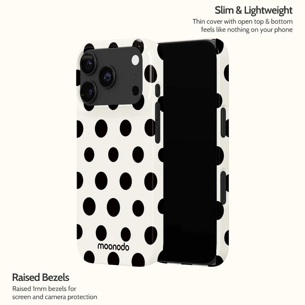 Ebony Polka - iPhone 17 Pro Case