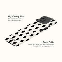 Ebony Polka - iPhone 17 Pro Max Case