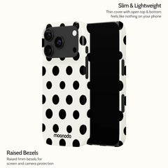 Ebony Polka - iPhone 18 Pro Case