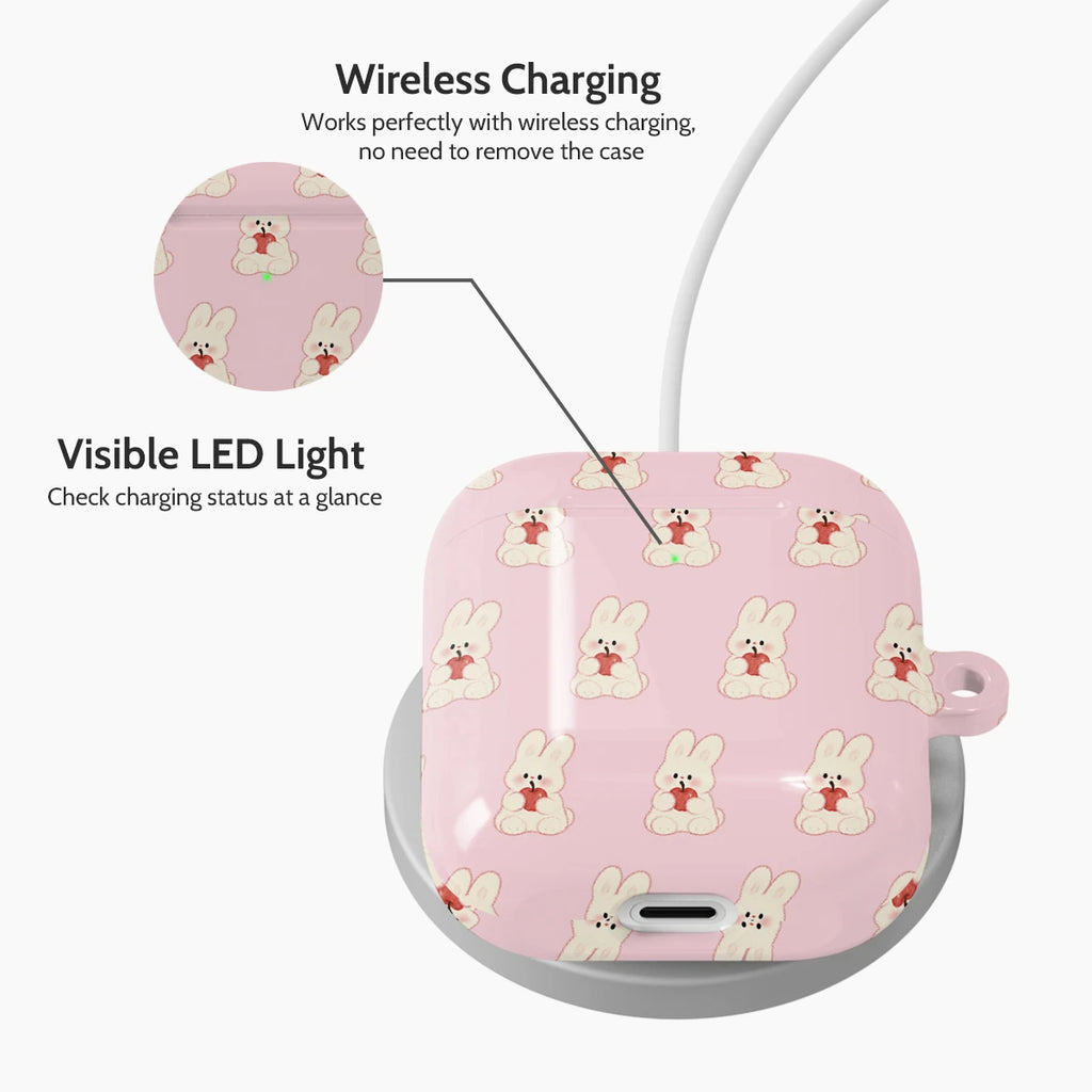 Rosy Bunny - AirPods 1 & 2 Case