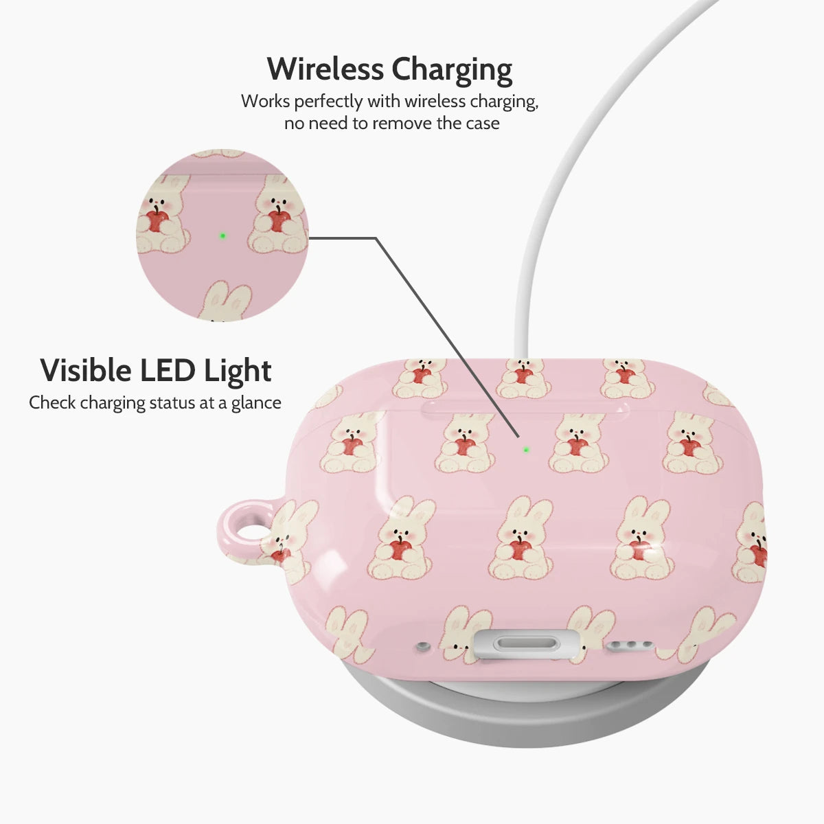 Rosy Bunny - AirPods Pro 2 Case