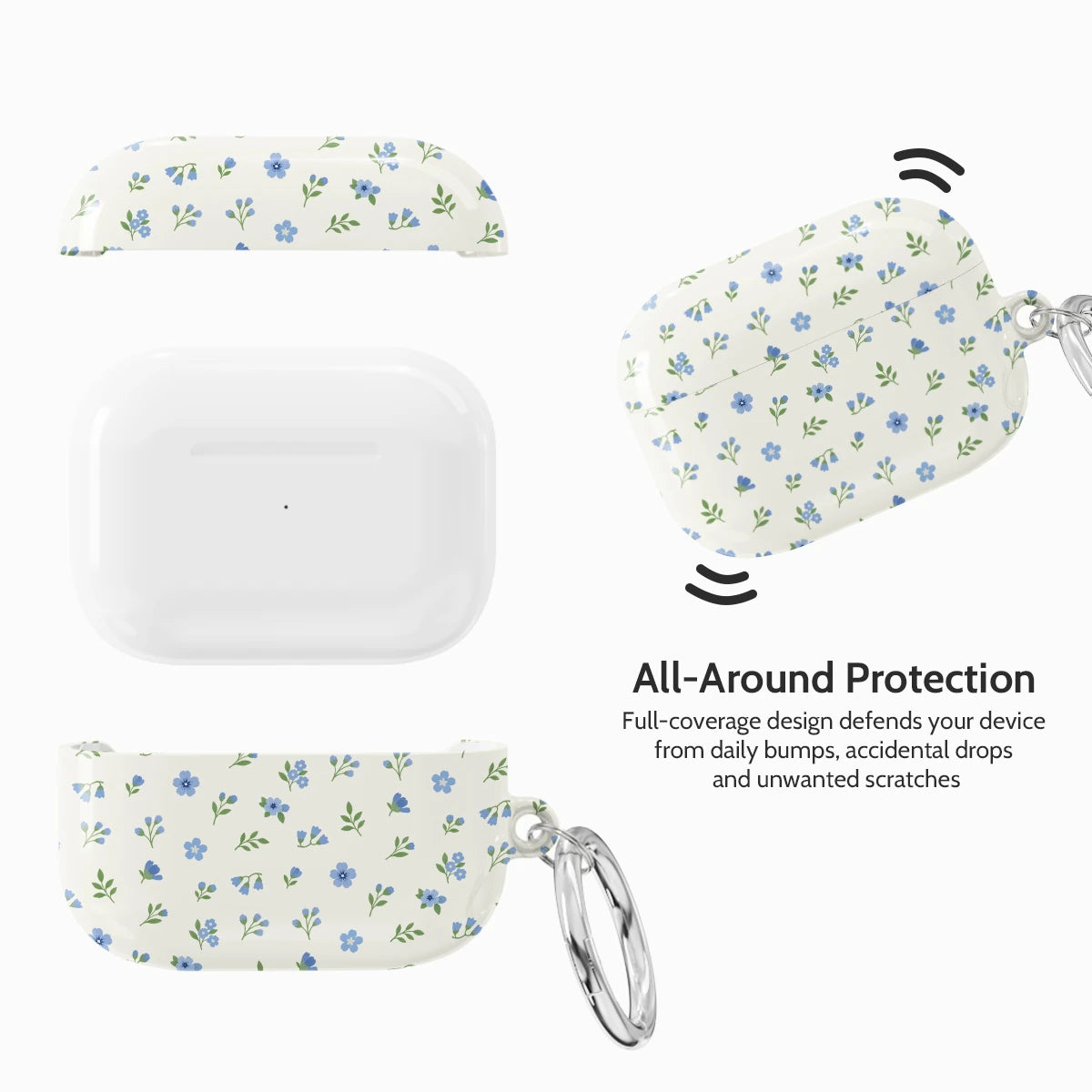 Periwinkle Sprigs - AirPods Pro 1 Case