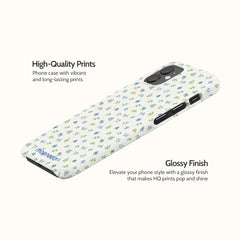 Periwinkle Sprigs - iPhone 12 Mini Case