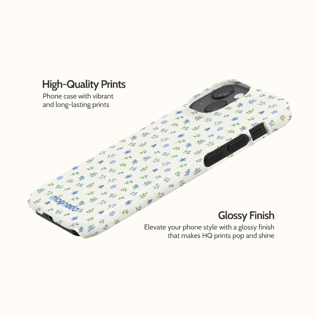 Periwinkle Sprigs - iPhone 13 Mini Case
