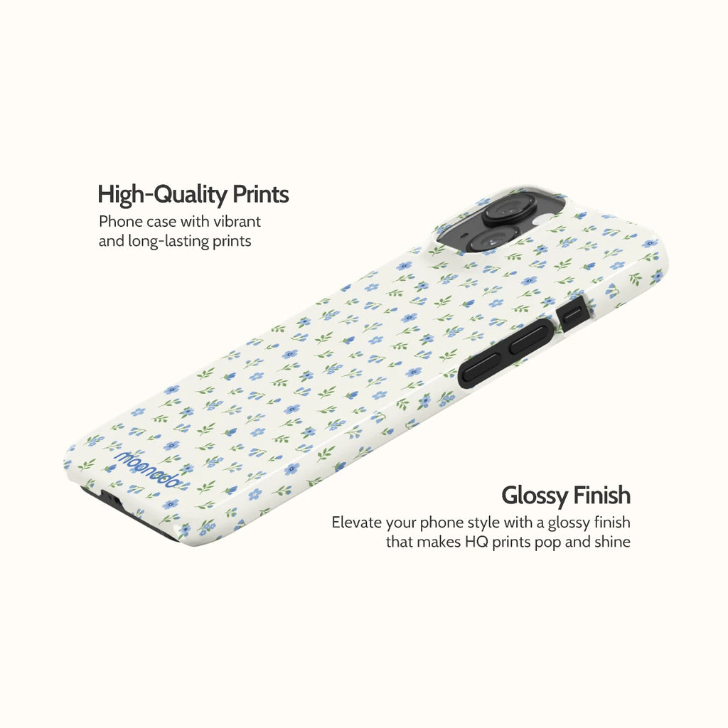 Periwinkle Sprigs - iPhone 14 Case