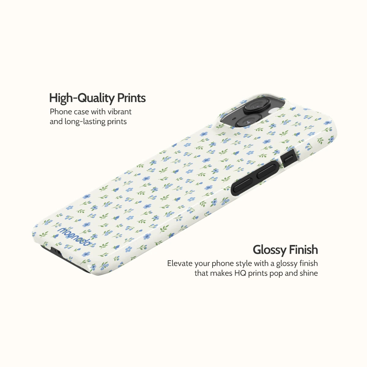 Periwinkle Sprigs - iPhone 14 Case