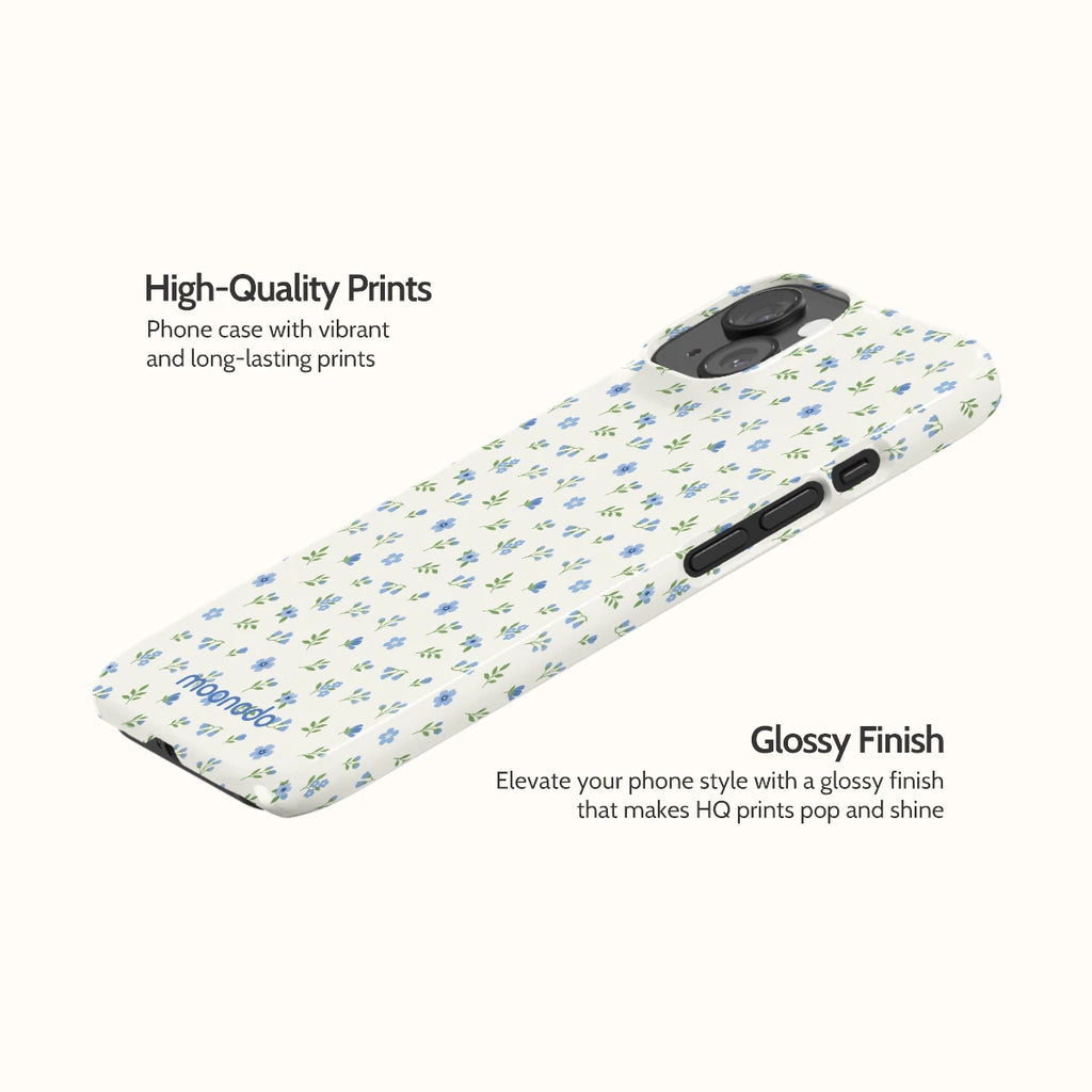 Periwinkle Sprigs - iPhone 15 Case