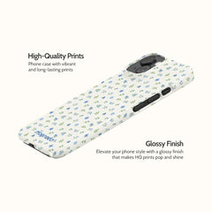 Periwinkle Sprigs - iPhone 15 Case