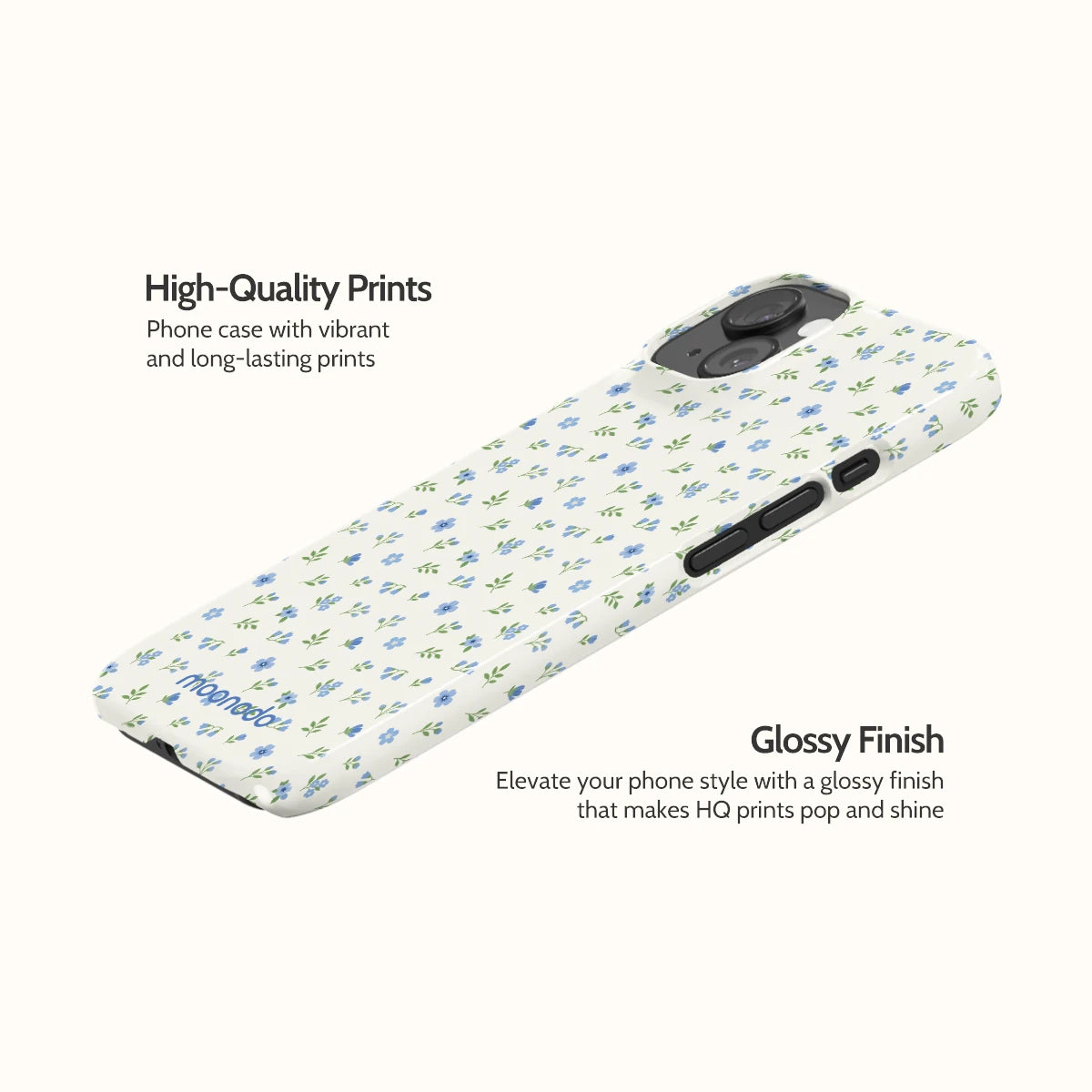 Periwinkle Sprigs - iPhone 15 Case