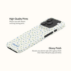 Periwinkle Sprigs - iPhone 17 Pro Case