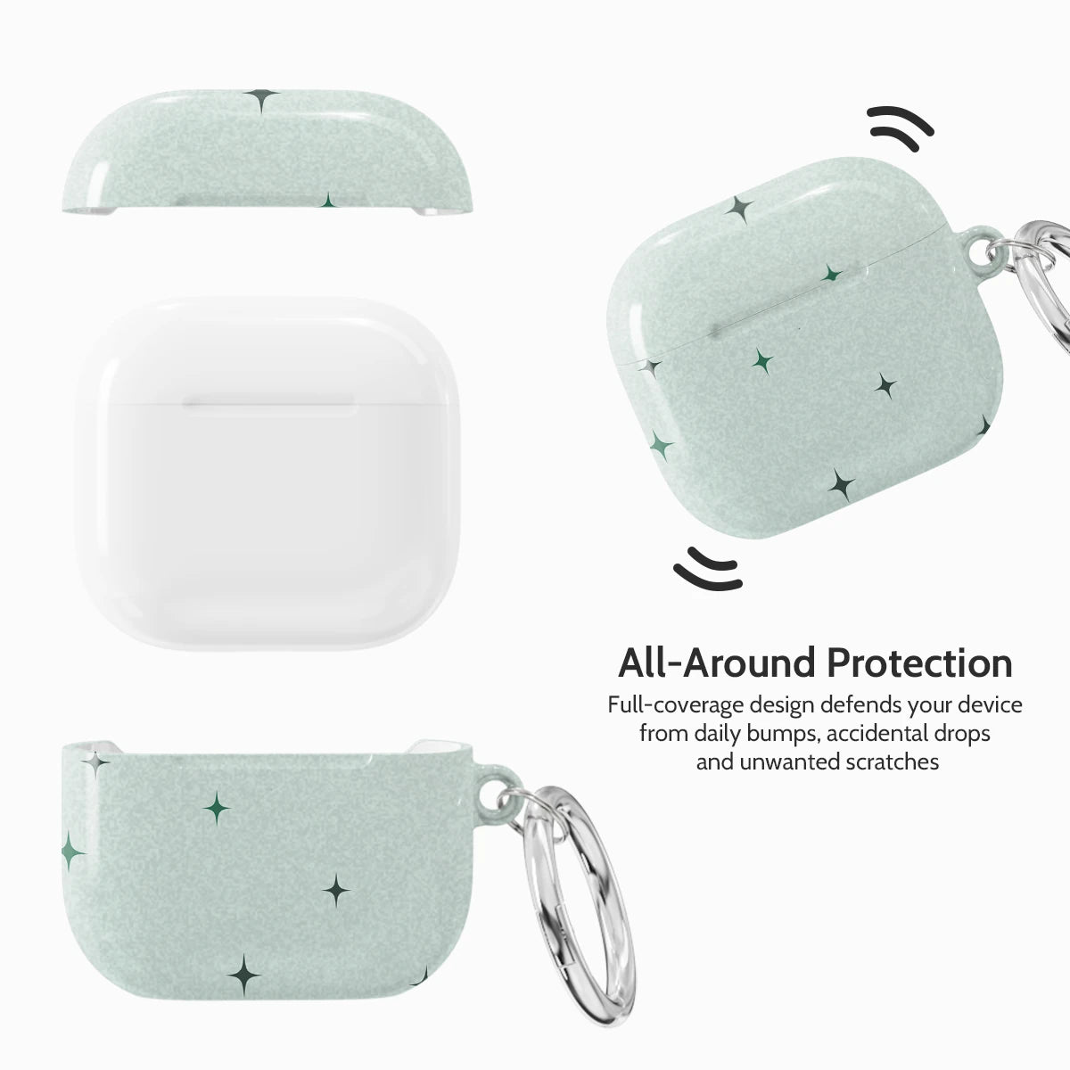 Mint Constellation - AirPods 4 Case