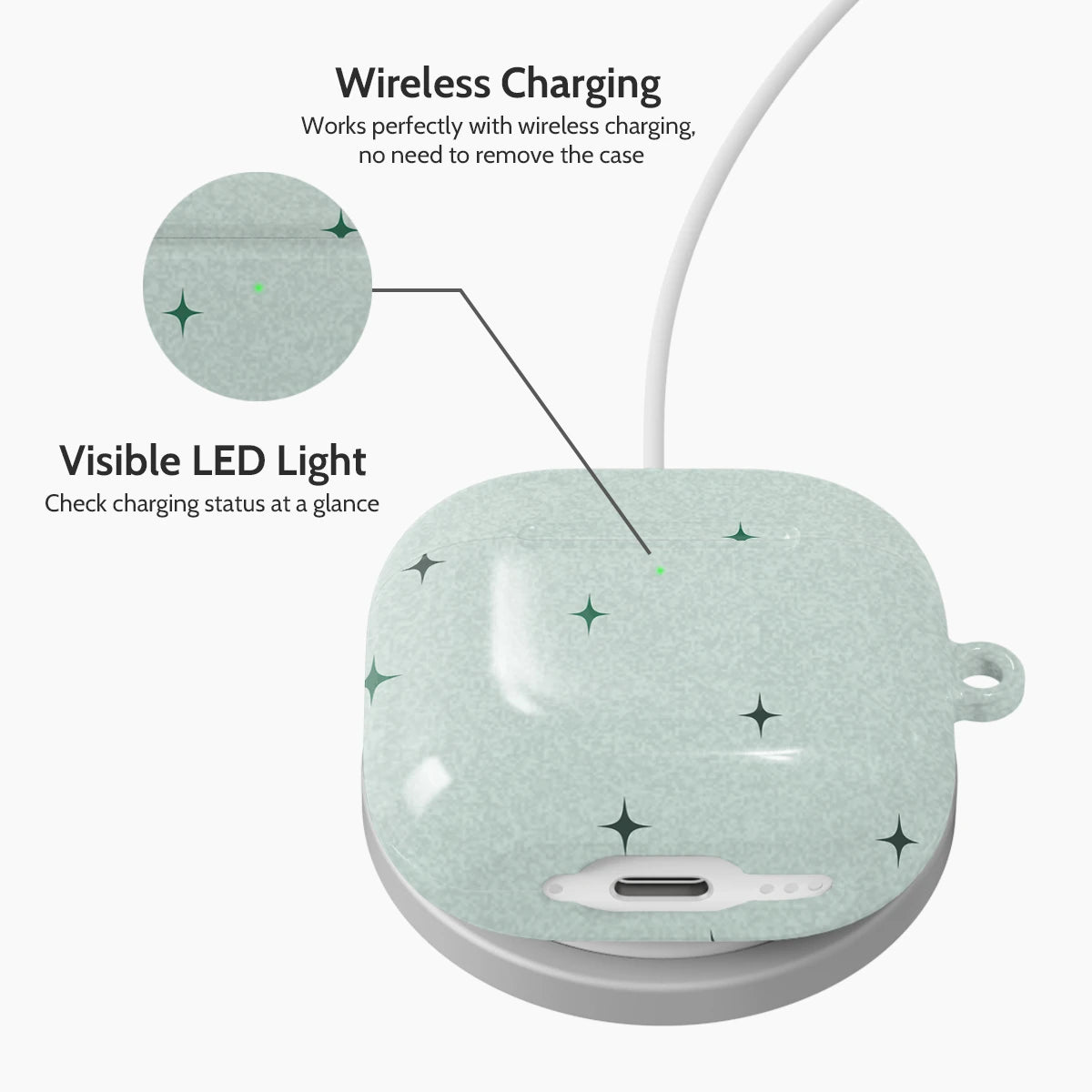 Mint Constellation - AirPods 4 Case