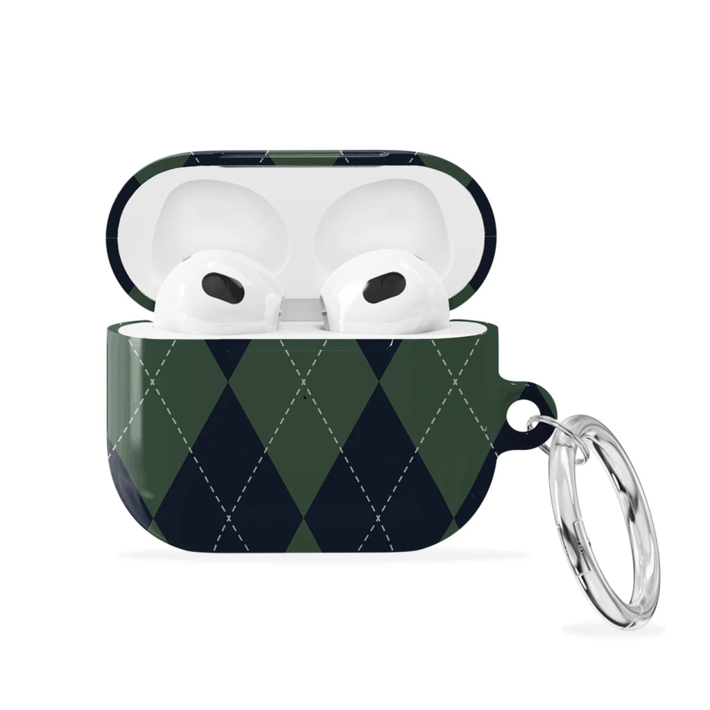 Pine Argyle - AirPods 3 Case