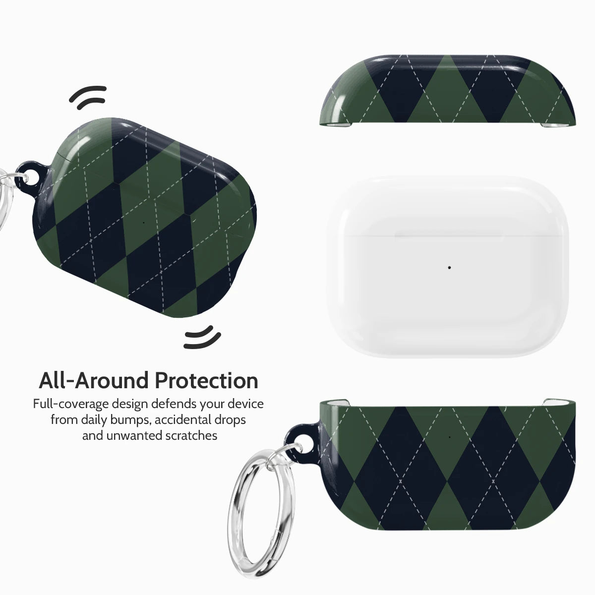 Pine Argyle - AirPods Pro 2 Case