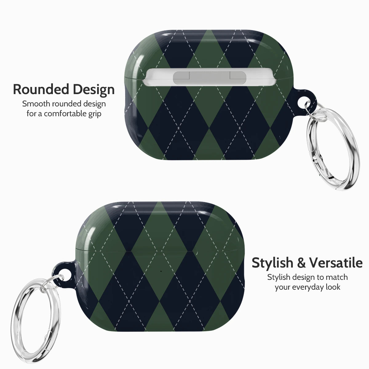 Pine Argyle - AirPods Pro 2 Case