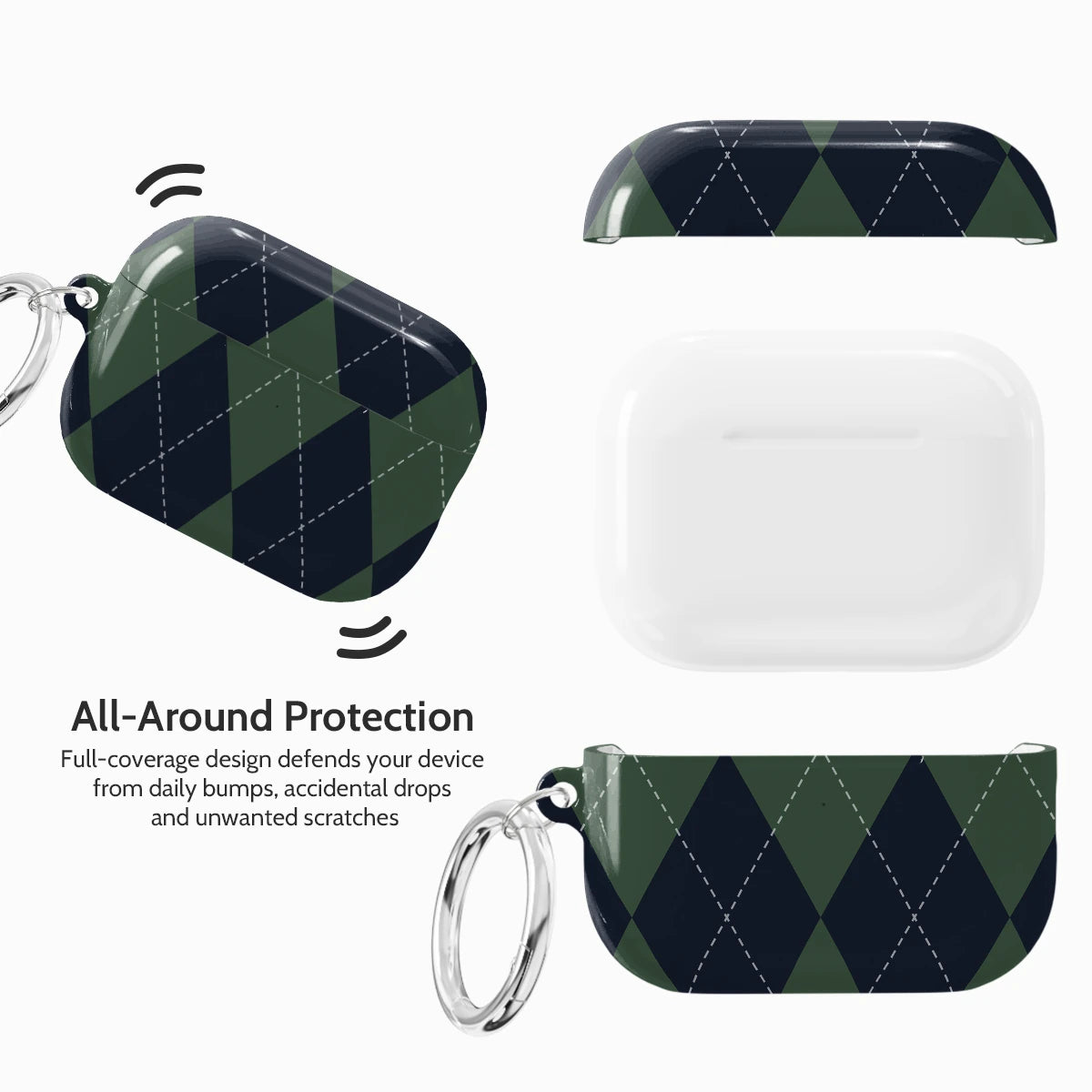 Pine Argyle - AirPods Pro 3 Case