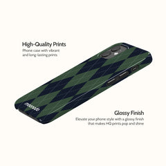 Pine Argyle - iPhone 12 Mini Case
