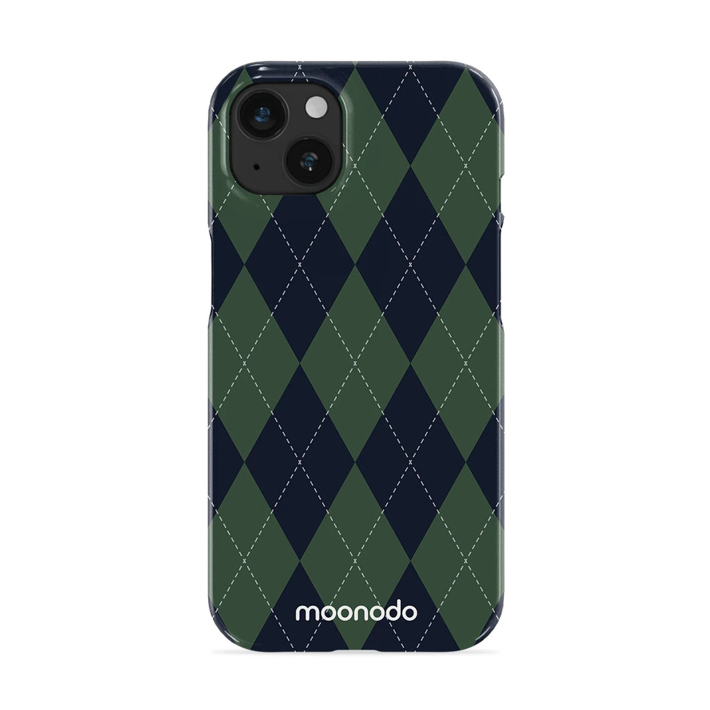 Pine Argyle - iPhone 13 Case
