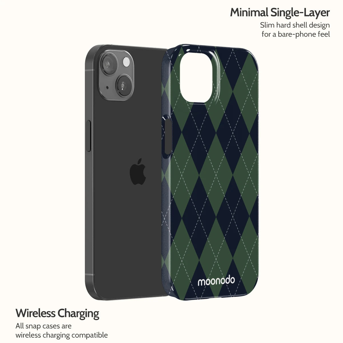 Pine Argyle - iPhone 13 Case