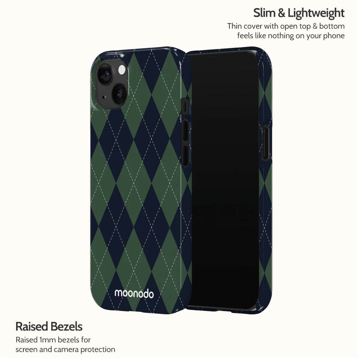 Pine Argyle - iPhone 13 Case