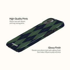 Pine Argyle - iPhone 13 Case