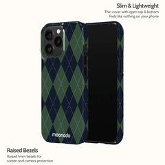 Pine Argyle - iPhone 13 Pro Case