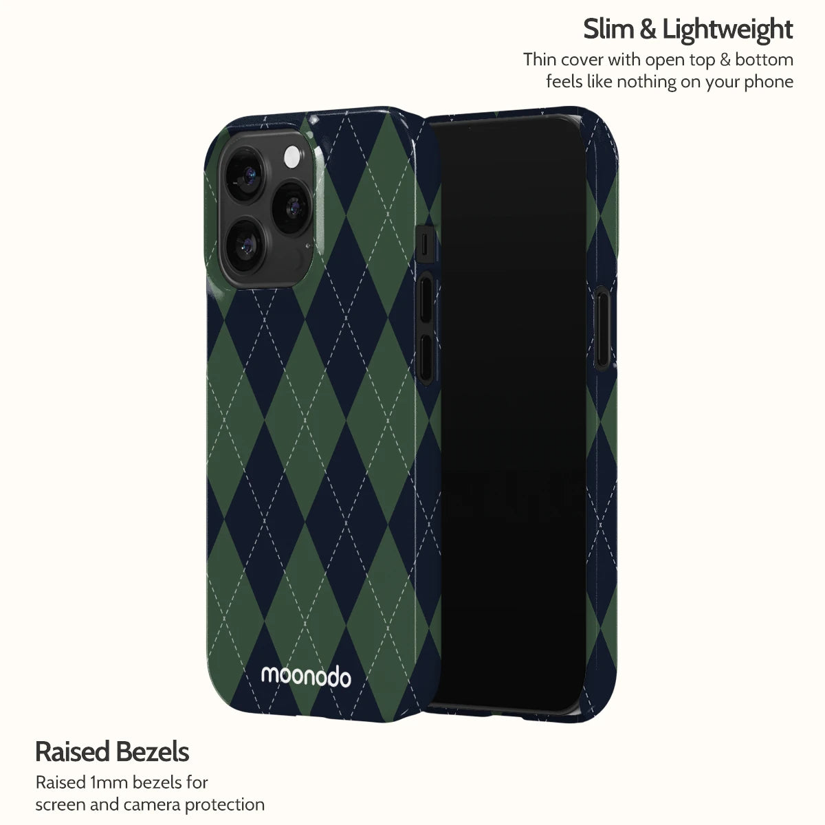 Pine Argyle - iPhone 13 Pro Case