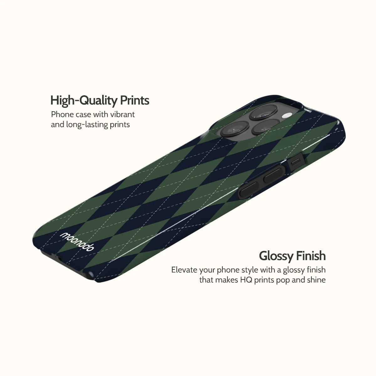 Pine Argyle - iPhone 13 Pro Case