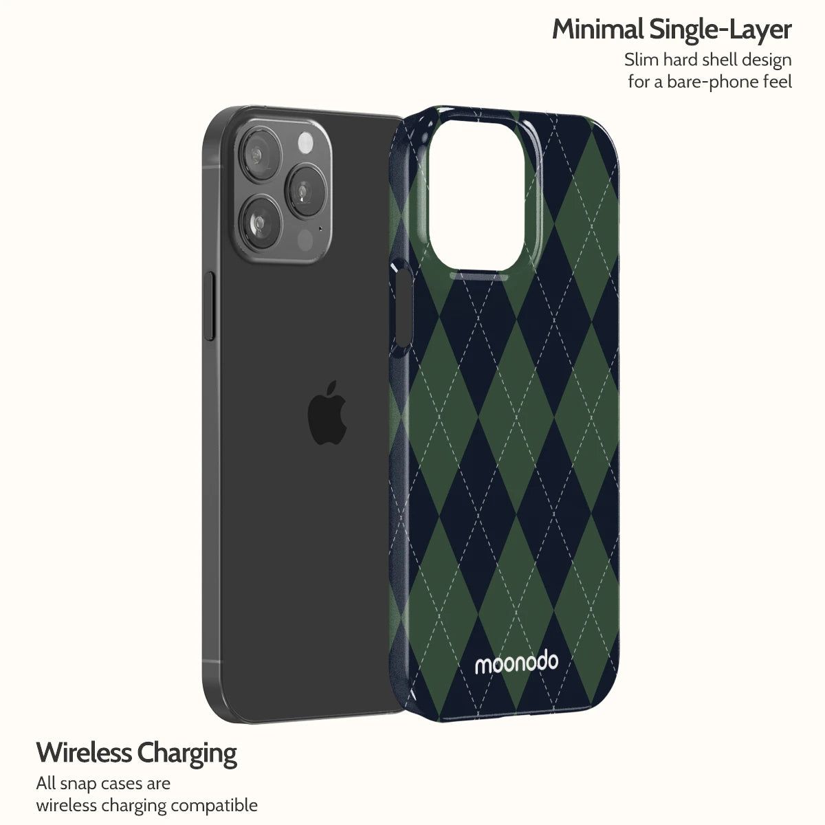 Pine Argyle - iPhone 13 Pro Max Case