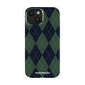 Pine Argyle - iPhone 15 Case