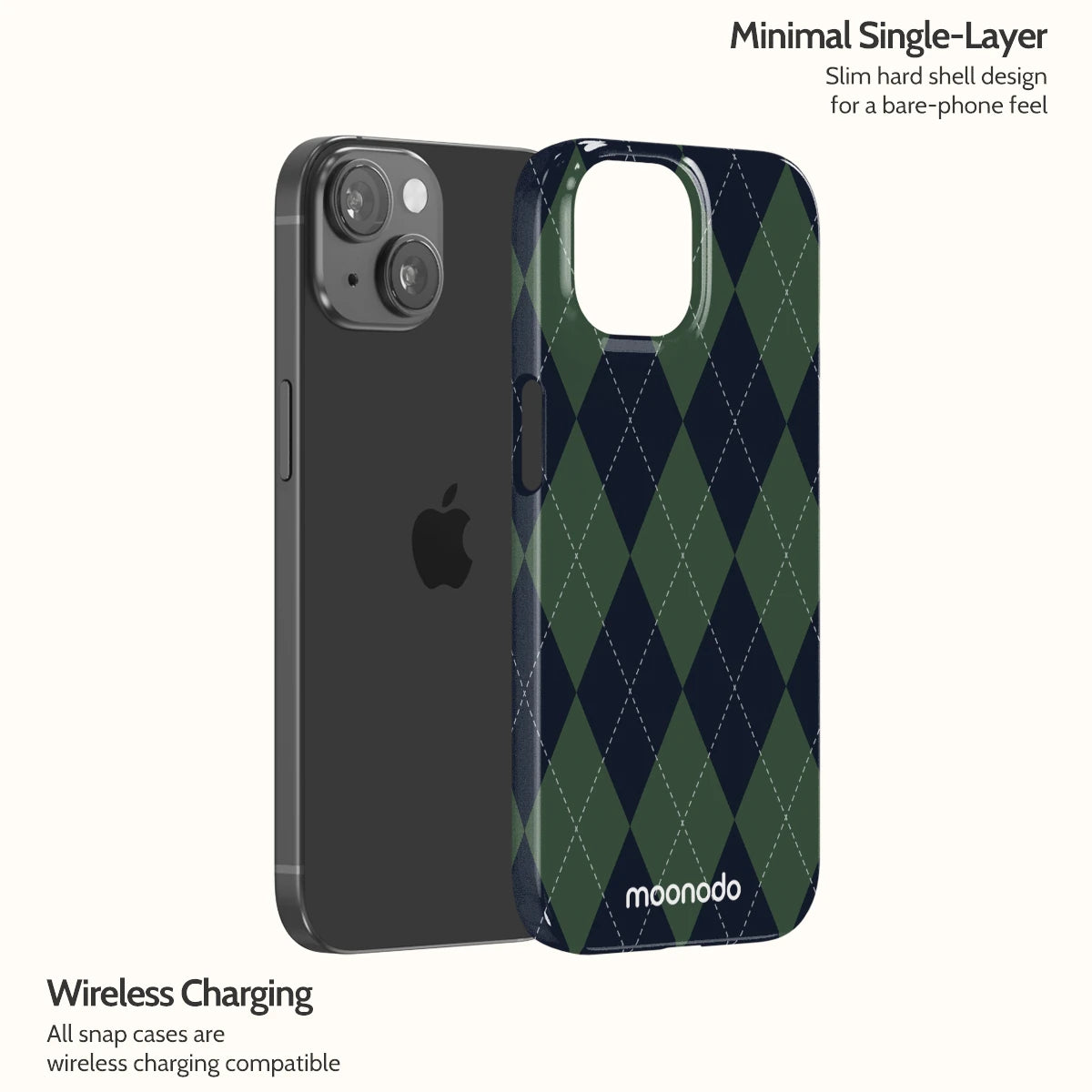 Pine Argyle - iPhone 15 Case