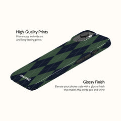 Pine Argyle - iPhone 15 Case