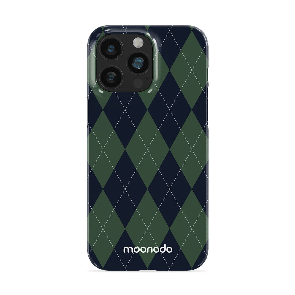 Pine Argyle - iPhone 15 Pro Max Case
