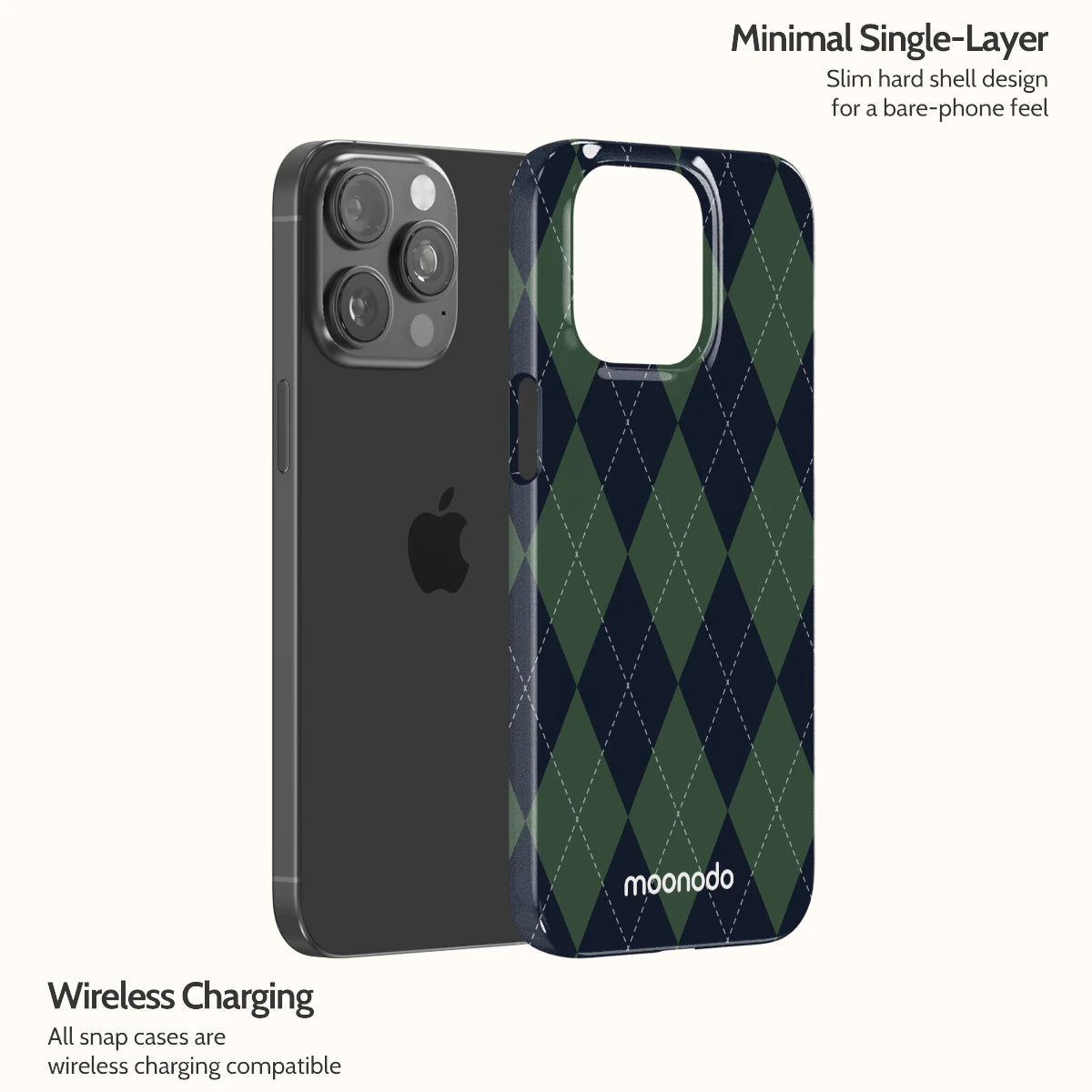 Pine Argyle - iPhone 15 Pro Max Case