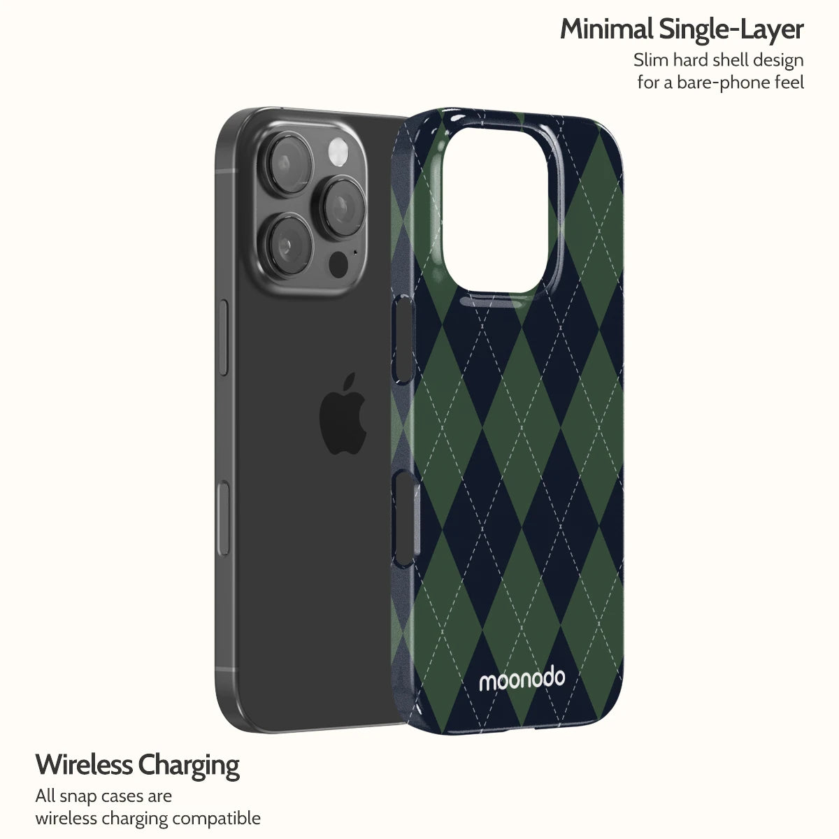 Pine Argyle - iPhone 16 Pro Case