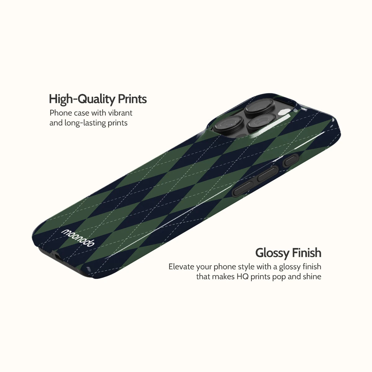 Pine Argyle - iPhone 16 Pro Case
