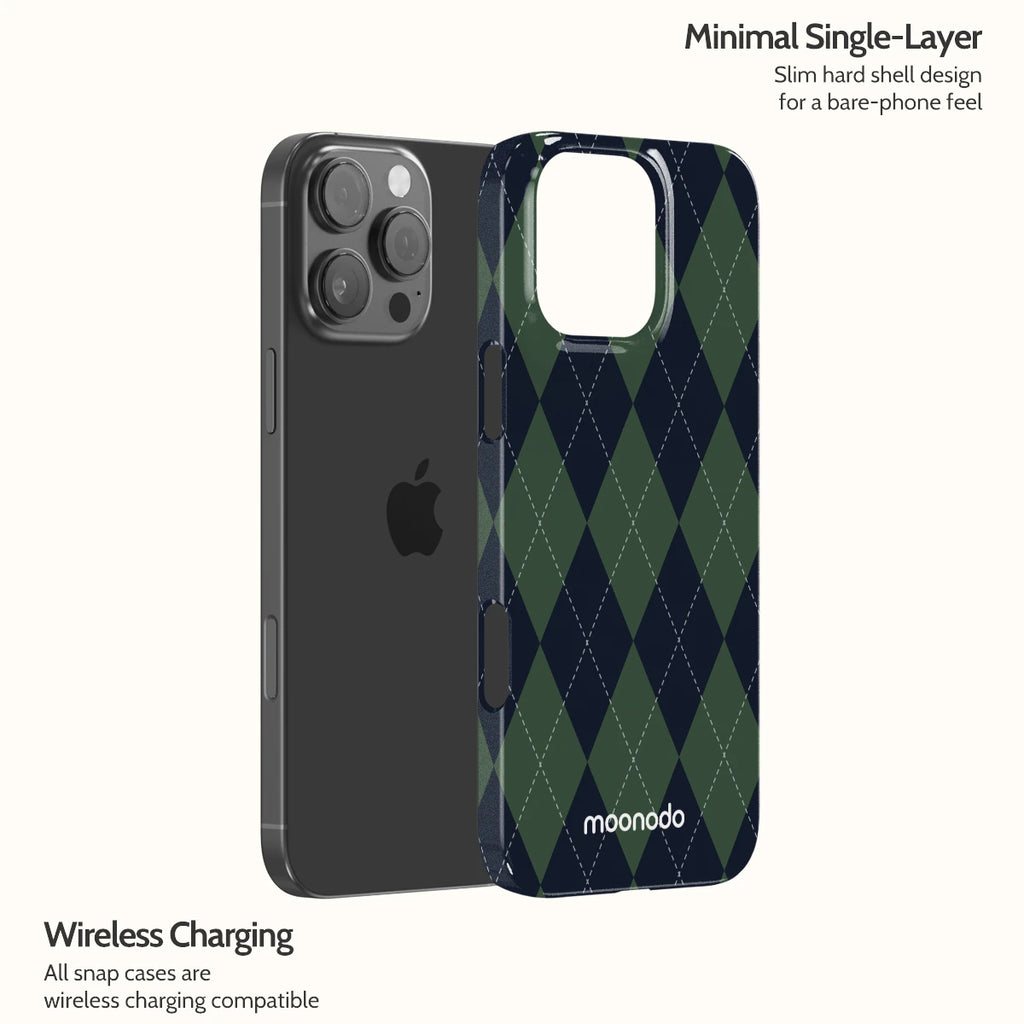Pine Argyle - iPhone 16 Pro Max Case