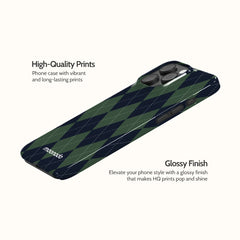 Pine Argyle - iPhone 16 Pro Max Case