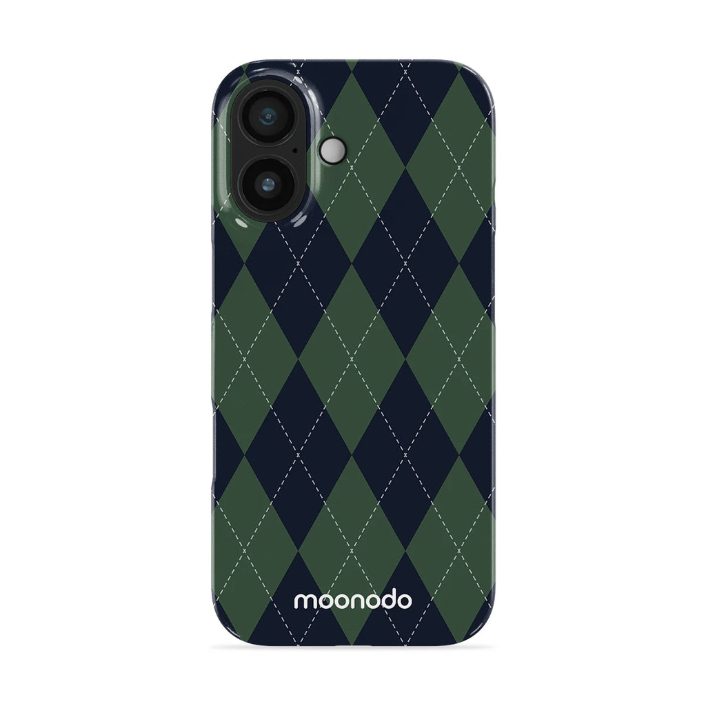 Pine Argyle - iPhone 17 Case