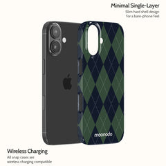 Pine Argyle - iPhone 17 Case