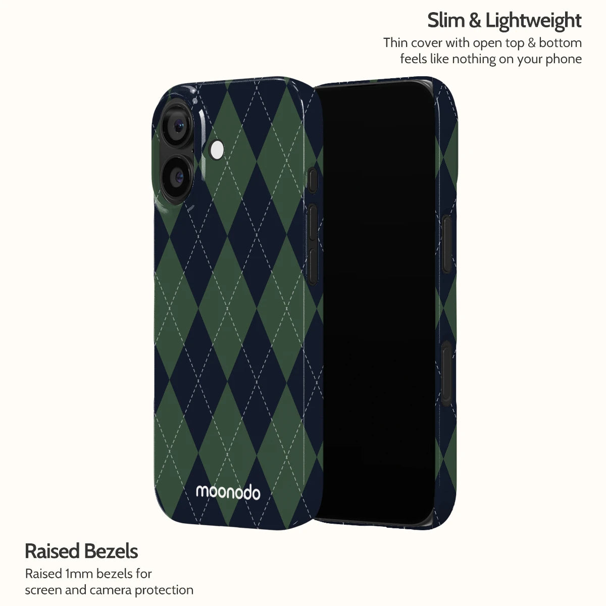 Pine Argyle - iPhone 17 Case